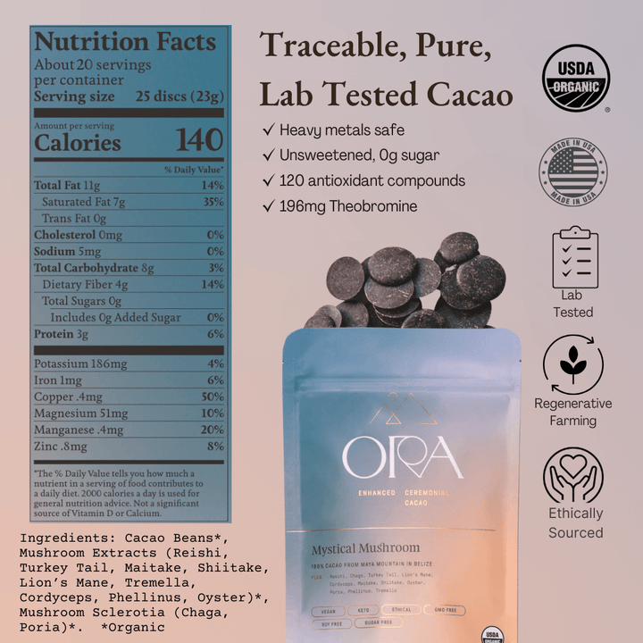 Mystical Mushroom Cacao | Organic Ceremonial Chocolate - Echo Market