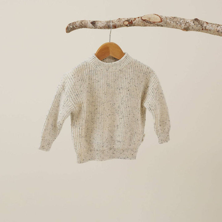 Natural Fleck Knit Sweater - Echo Market