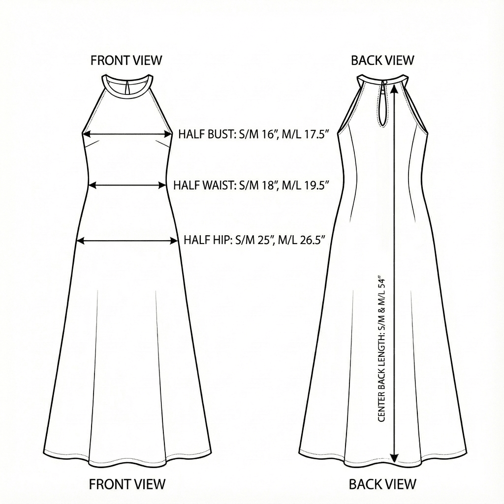 Nora Halter Maxi Dress - Echo Market