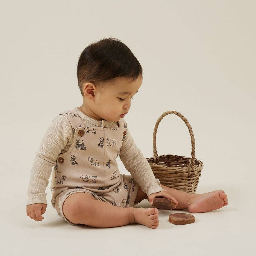 Oatmeal Marle Rib Onesie - Echo Market