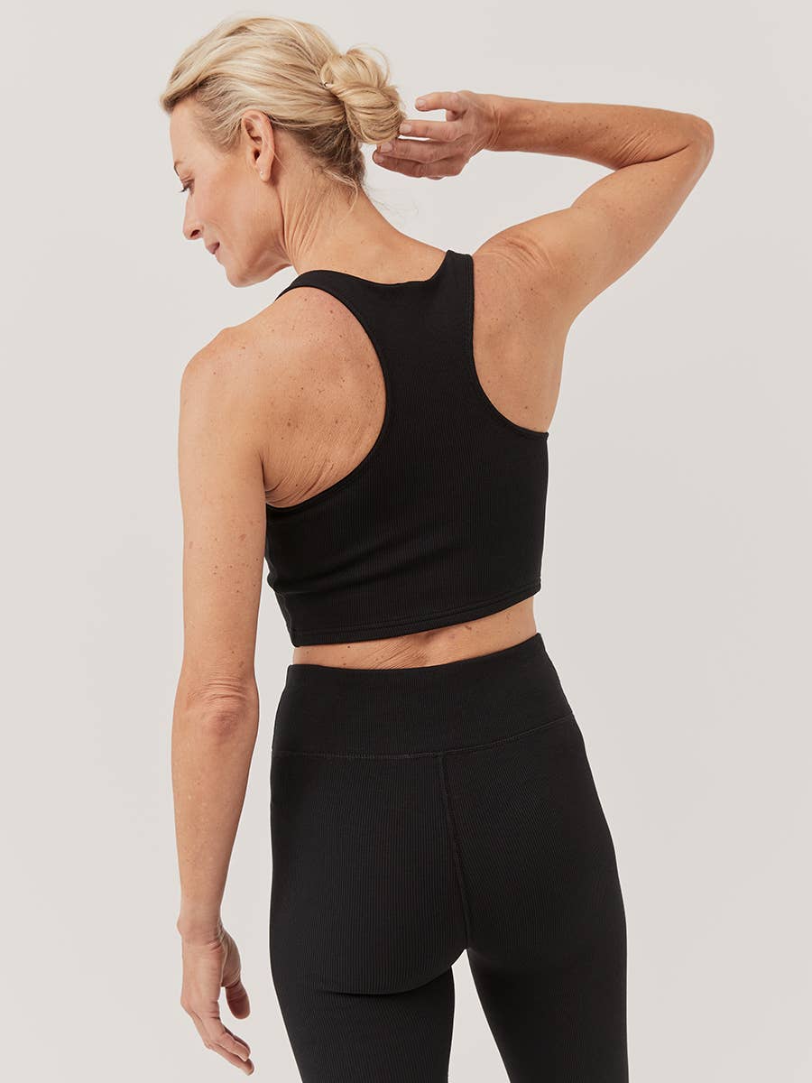 On The Go-To Rib Crop Tank - Echo Market