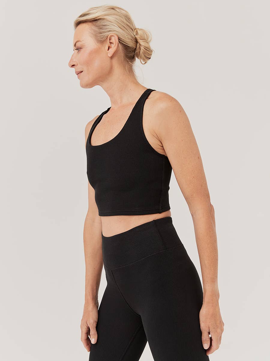 On The Go-To Rib Crop Tank - Echo Market