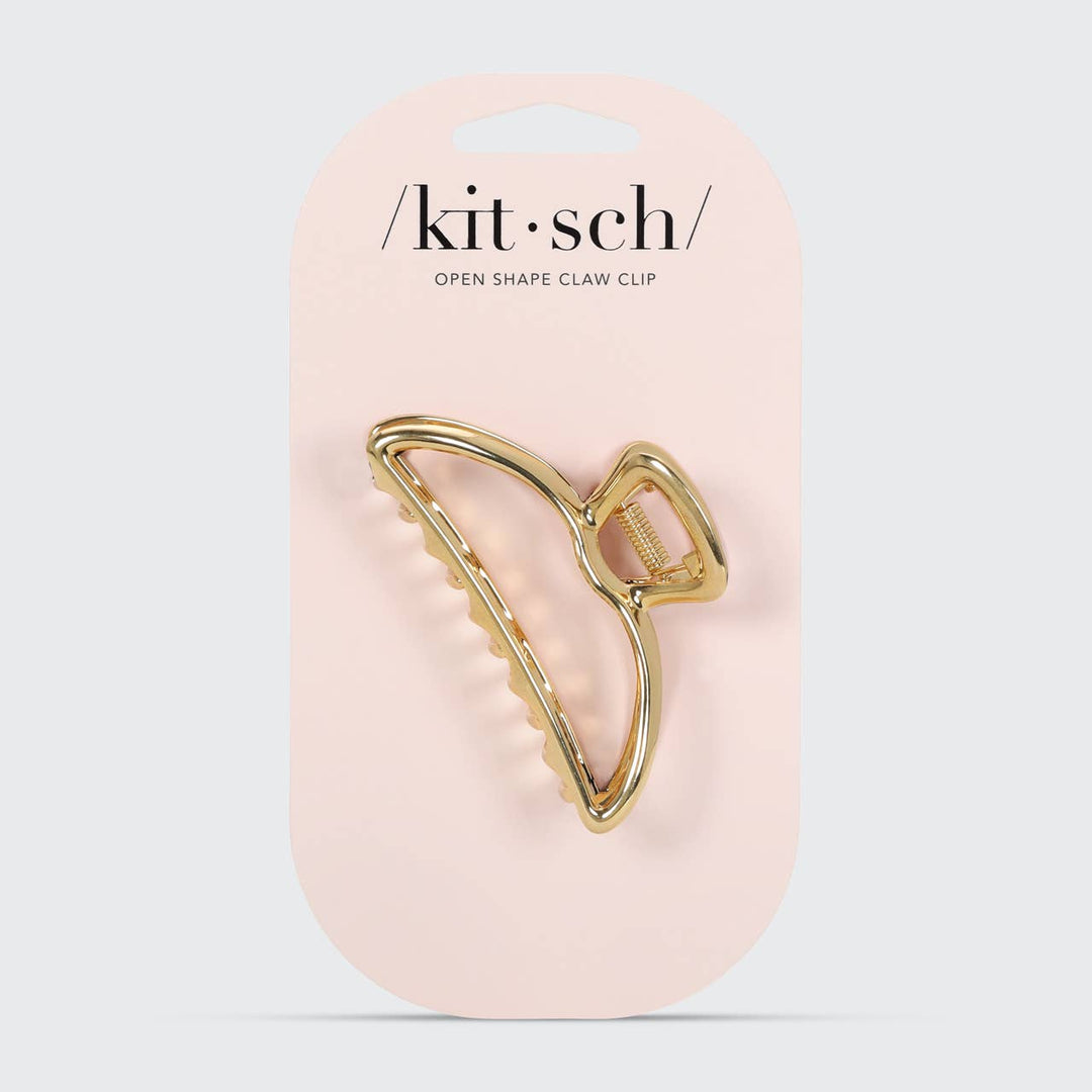 Open Shape Claw Clip | Gold - Echo Market