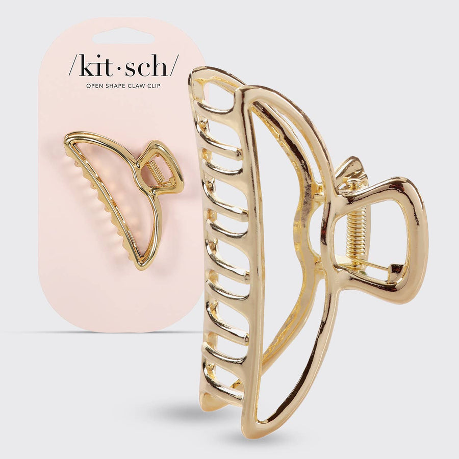 Open Shape Claw Clip | Gold - Echo Market
