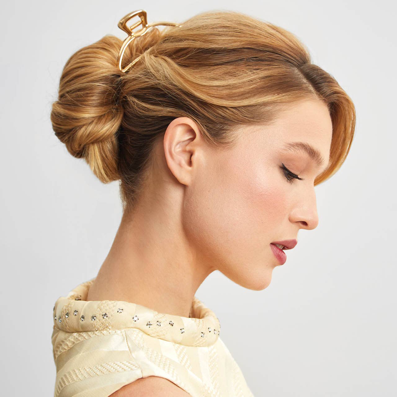 Open Shape Claw Clip | Gold - Echo Market