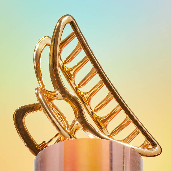 Open Shape Claw Clip | Gold - Echo Market