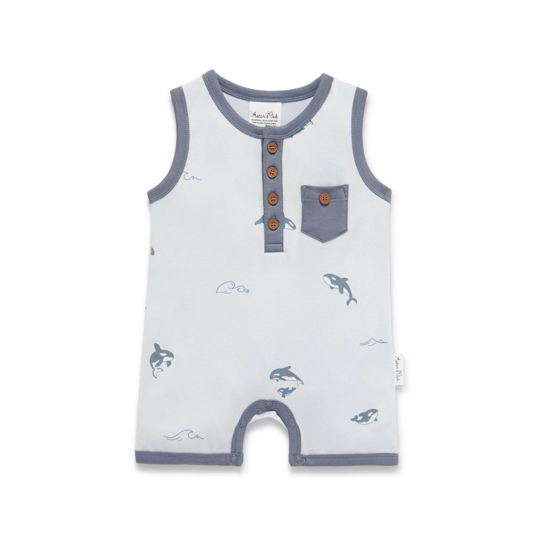 Orca Henley Romper - Echo Market