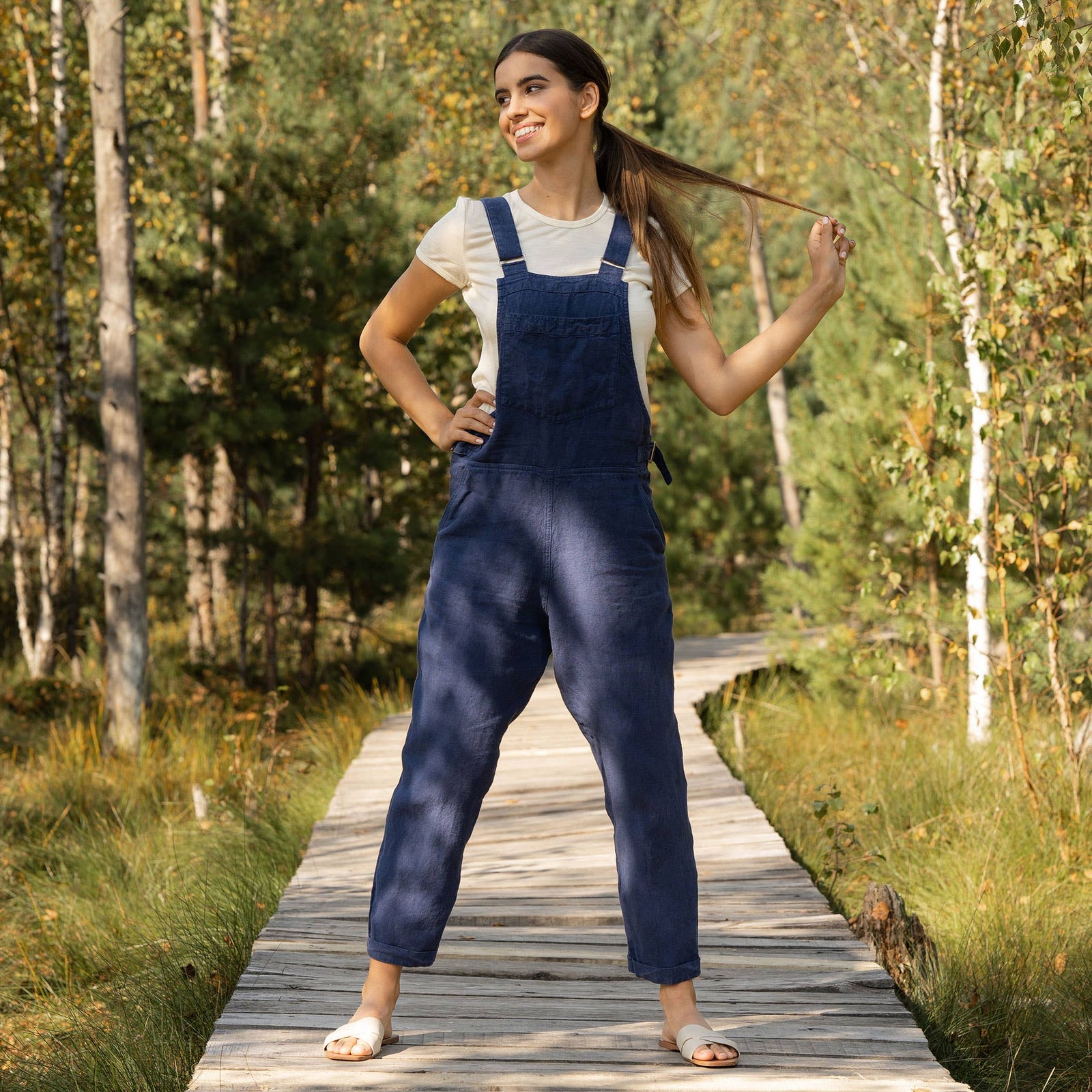 Organic 100% Linen Jumpsuit - Echo Market