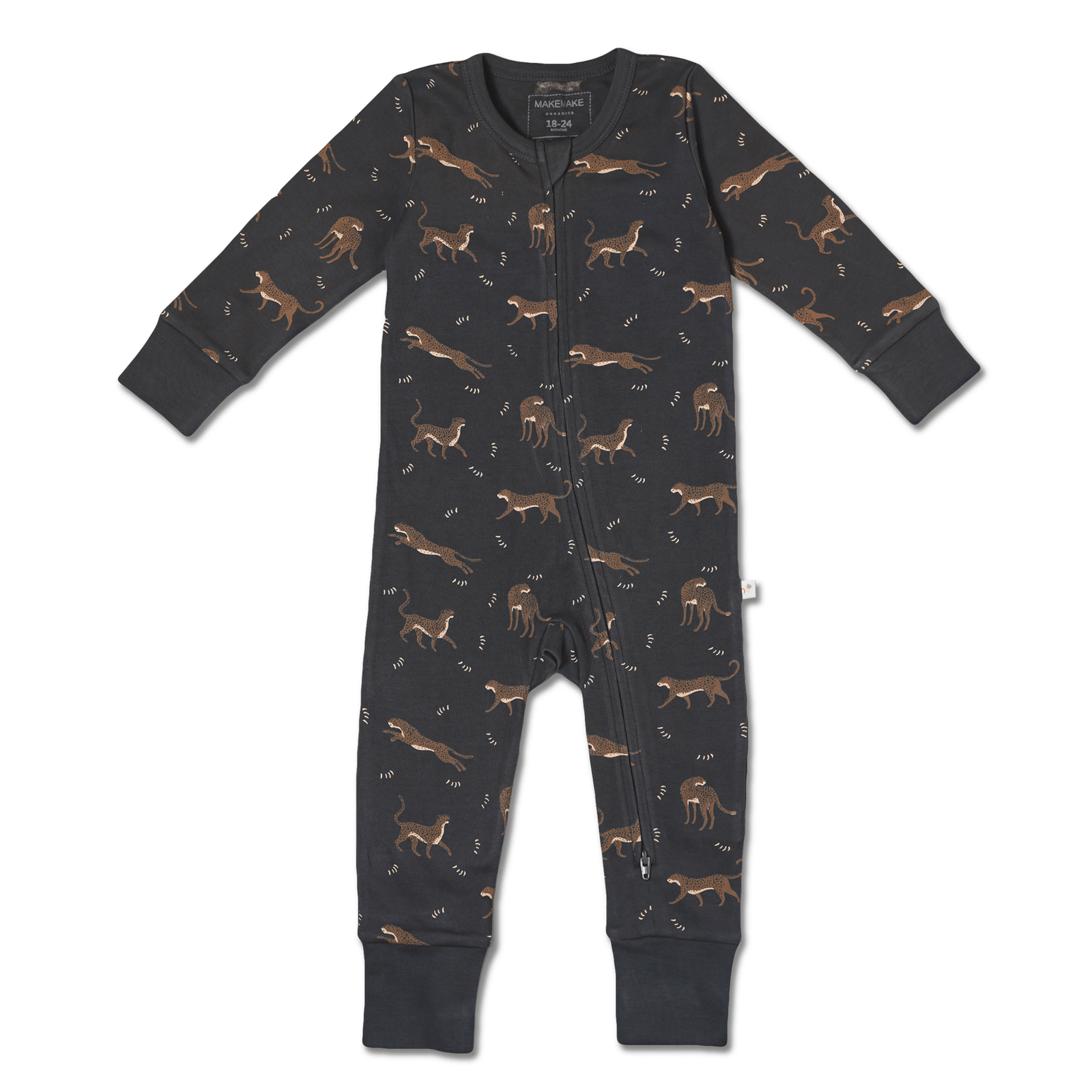 Organic 2 - Way Zip Romper | Leopard - Echo Market