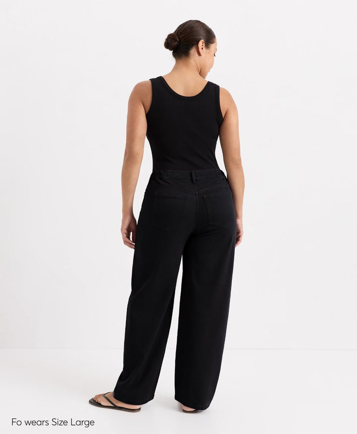 Organic All-Day Twill Barrel Leg Pant - Echo Market