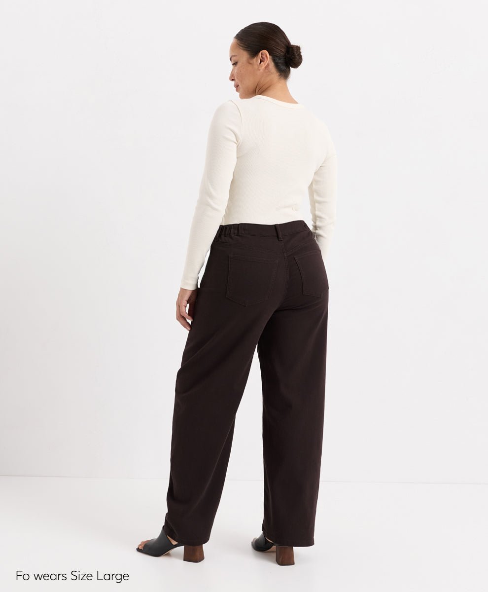 Organic All-Day Twill Barrel Leg Pant - Echo Market