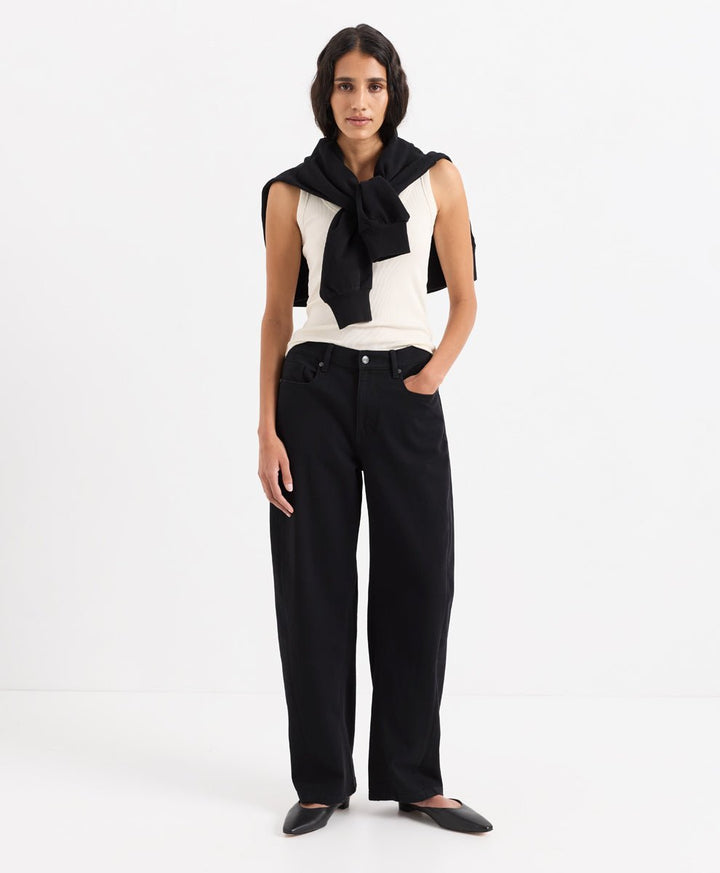 Organic All-Day Twill Barrel Leg Pant - Echo Market