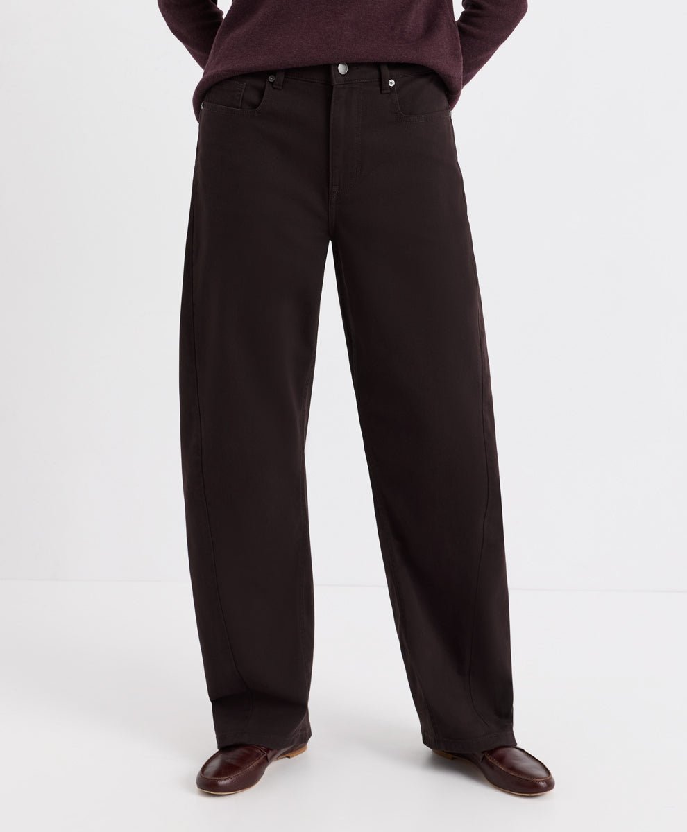Organic All-Day Twill Barrel Leg Pant - Echo Market
