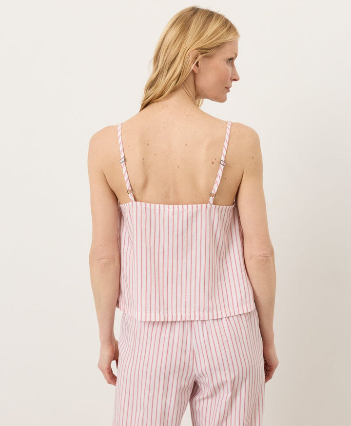 Organic Breezy Cotton Sleep Cami | Dayspring Stripe - Echo Market