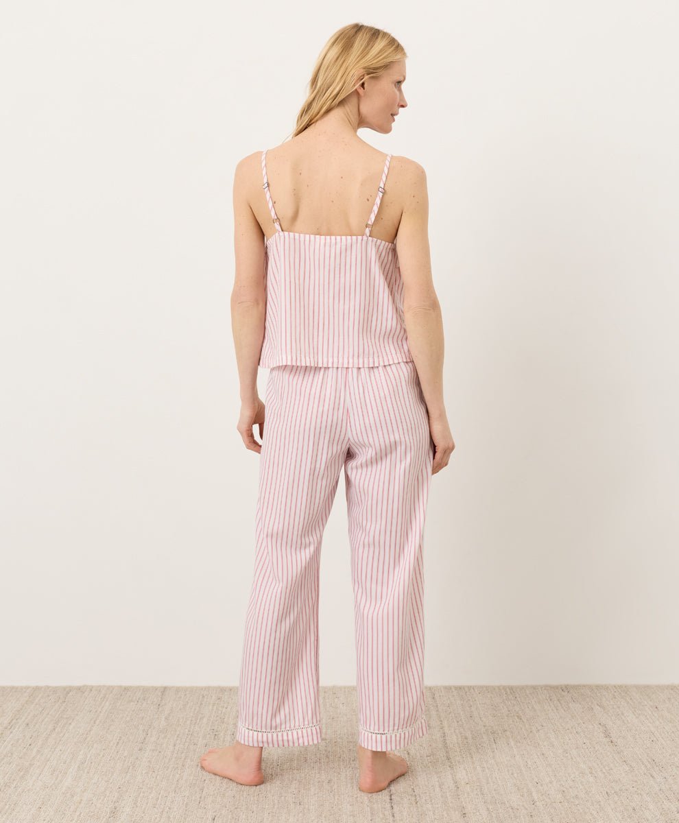 Organic Breezy Cotton Sleep Cami | Dayspring Stripe - Echo Market