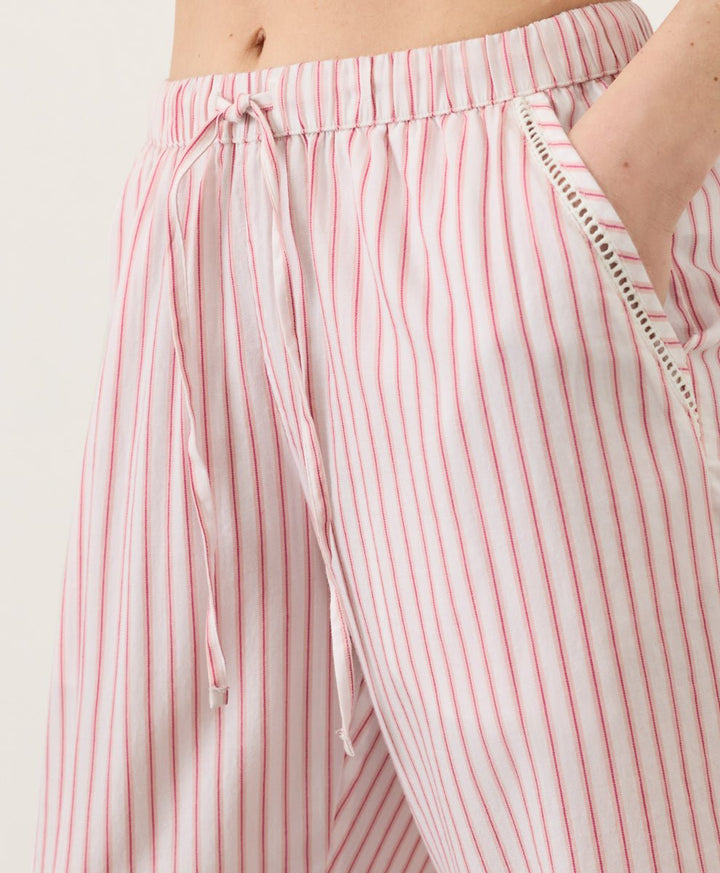 Organic Breezy Cotton Sleep Pant | Dayspring Stripe - Echo Market
