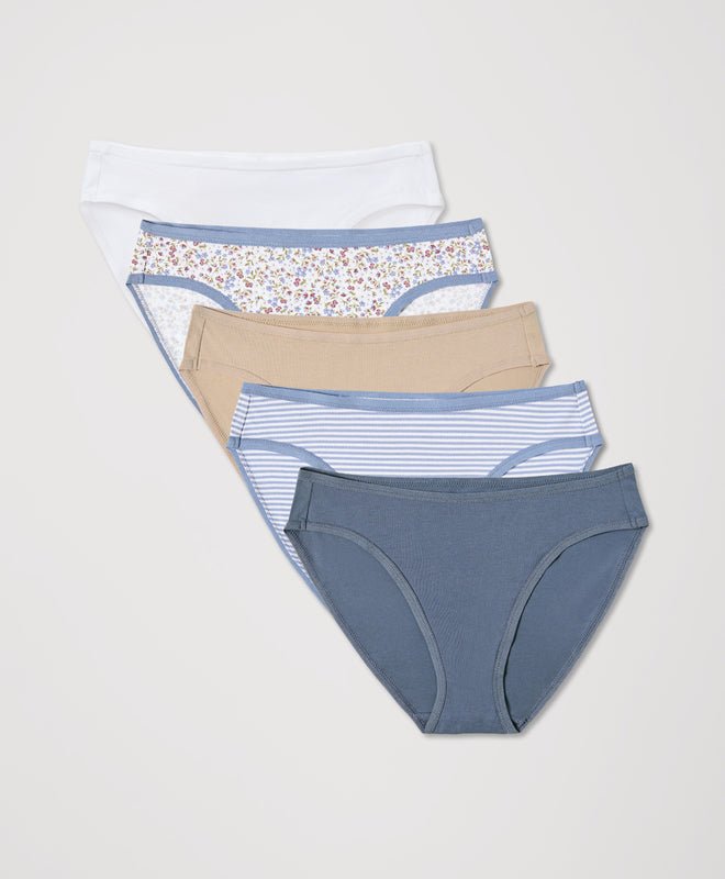 Organic Classic Fit Bikini 5 - Pack | Everyday Wildflowers - Echo Market