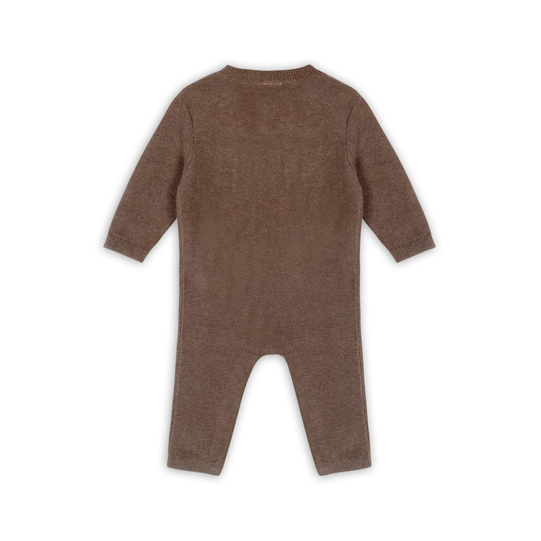 Organic Classic Pocket & Button Chunky Knit Baby Jumpsuit - Echo Market