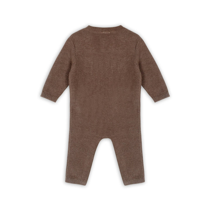 Organic Classic Pocket & Button Chunky Knit Baby Jumpsuit - Echo Market