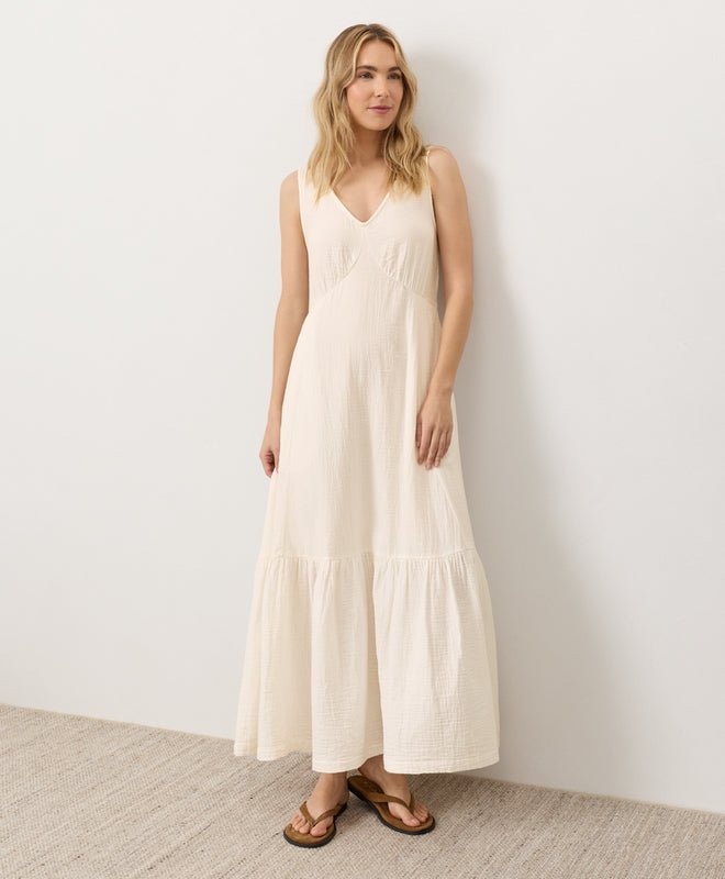 Organic Coastal Double Gauze Beach To Brunch Dress - Echo Market