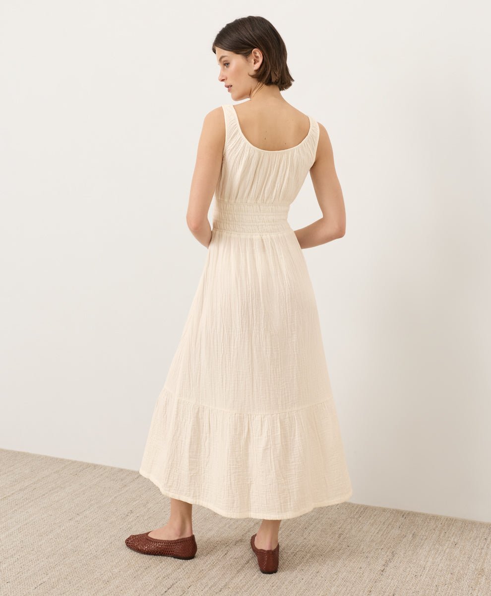 Organic Coastal Double Gauze Cami Dress - Echo Market