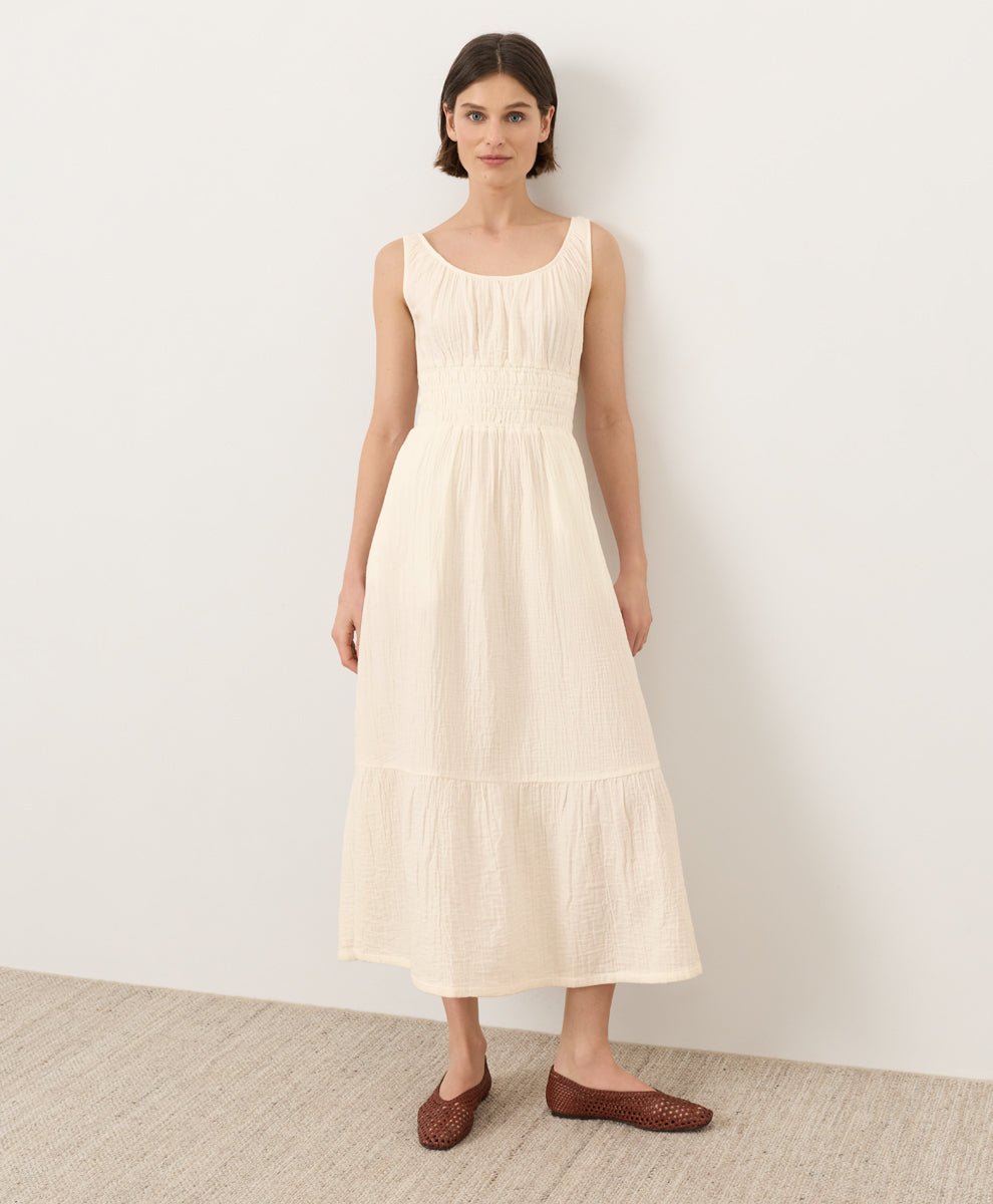 Organic Coastal Double Gauze Cami Dress - Echo Market