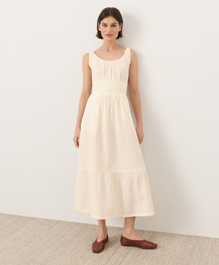 Organic Coastal Double Gauze Cami Dress - Echo Market