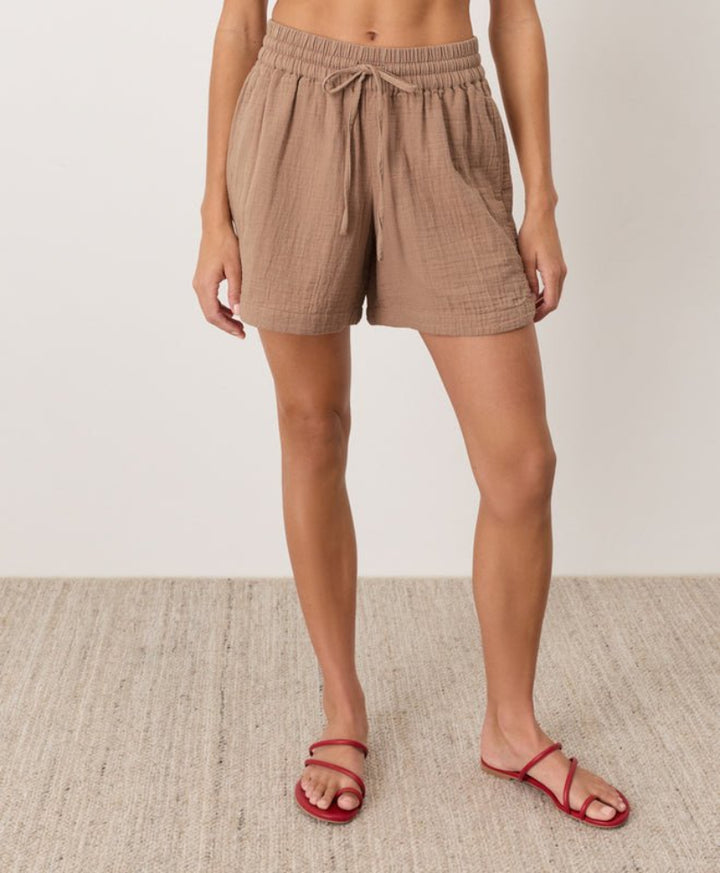 Organic Coastal Double Gauze Curved Hem Short - Echo Market