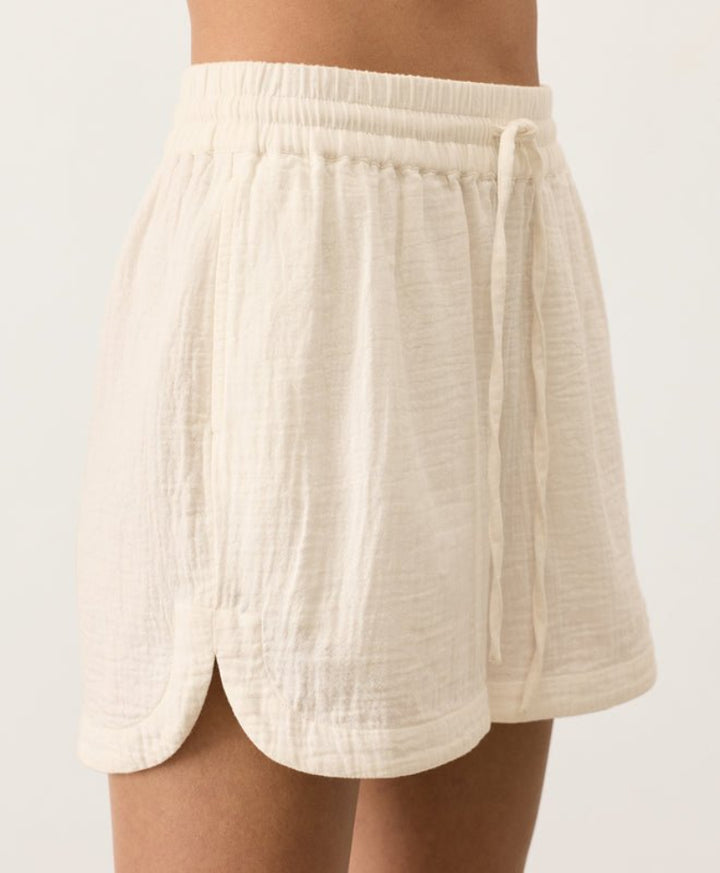 Organic Coastal Double Gauze Curved Hem Short - Echo Market