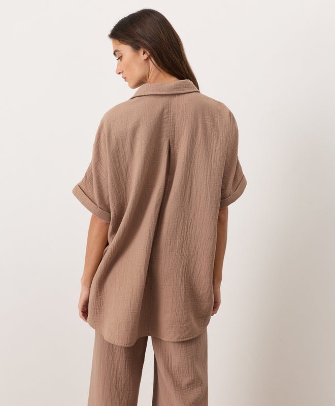Organic Coastal Double Gauze Relaxed Shirt - Echo Market