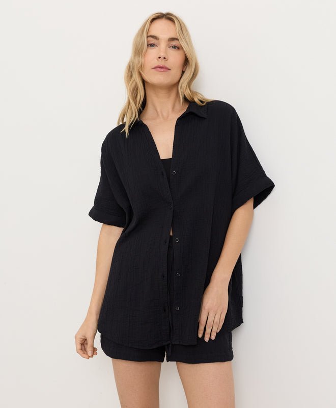 Organic Coastal Double Gauze Relaxed Shirt - Echo Market