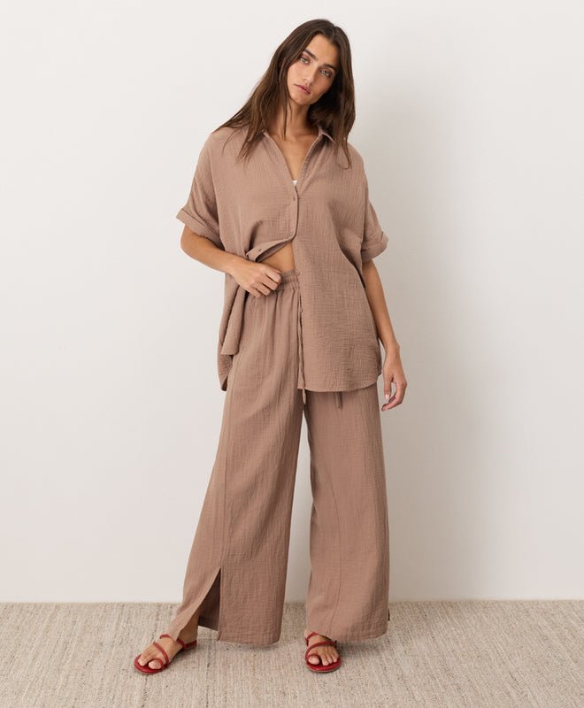 Organic Coastal Double Gauze Relaxed Shirt - Echo Market