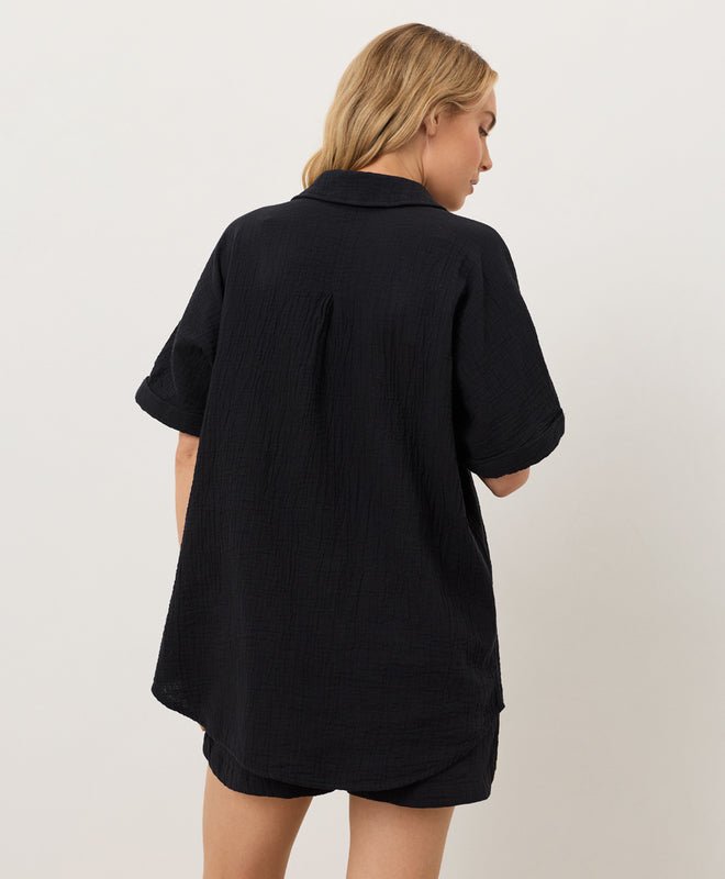 Organic Coastal Double Gauze Relaxed Shirt - Echo Market