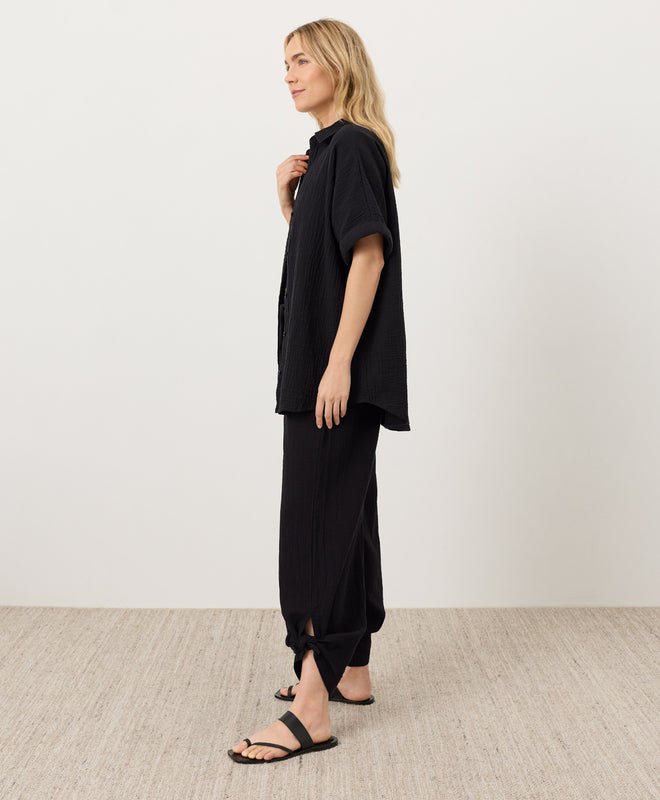 Organic Coastal Double Gauze Split Hem Pant - Echo Market