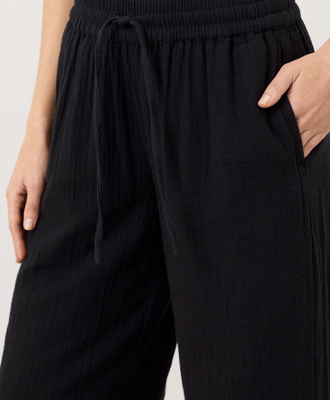 Organic Coastal Double Gauze Split Hem Pant - Echo Market