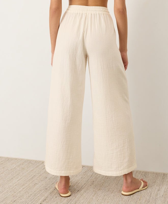 Organic Coastal Double Gauze Split Hem Pant - Echo Market
