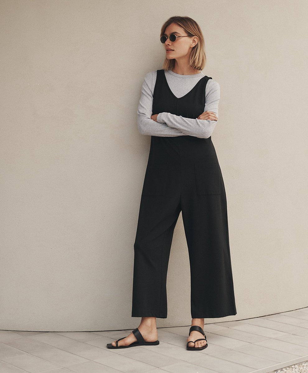 Organic Cool Stretch Cropped Jumpsuit - Echo Market
