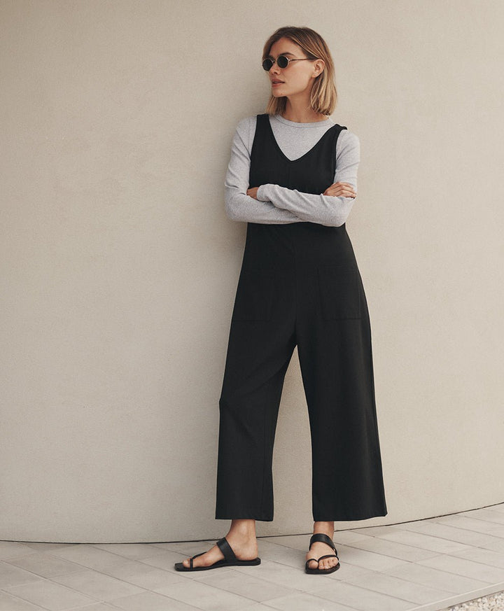 Organic Cool Stretch Cropped Jumpsuit - Echo Market