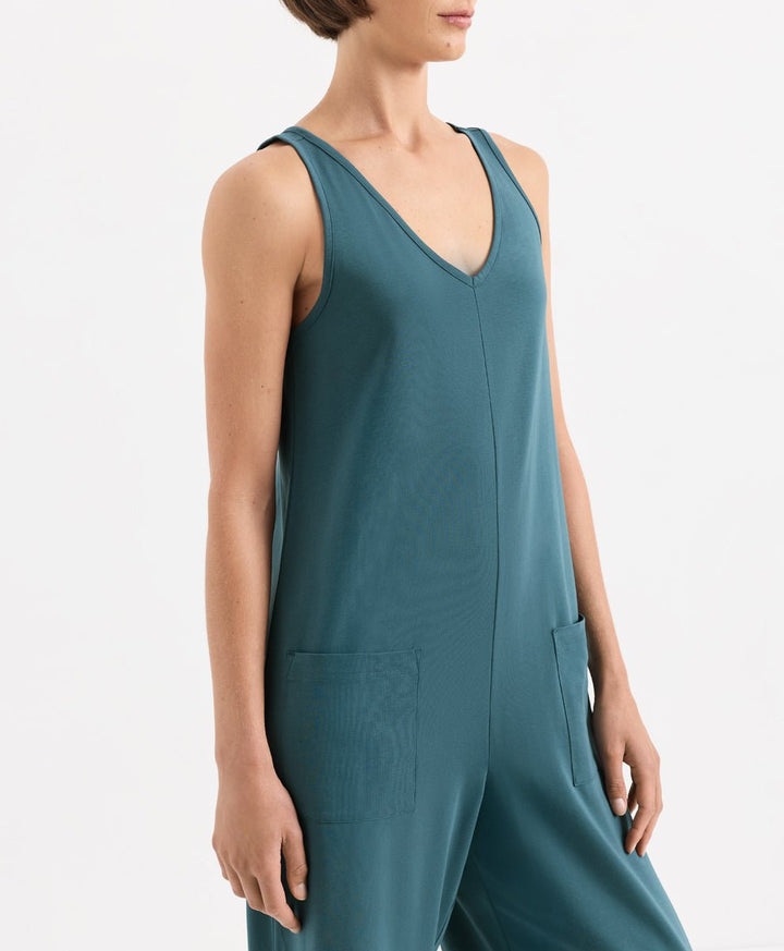 Organic Cool Stretch Cropped Jumpsuit - Echo Market