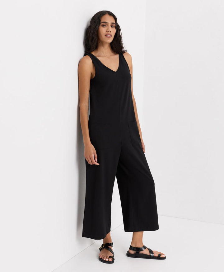 Organic Cool Stretch Cropped Jumpsuit - Echo Market