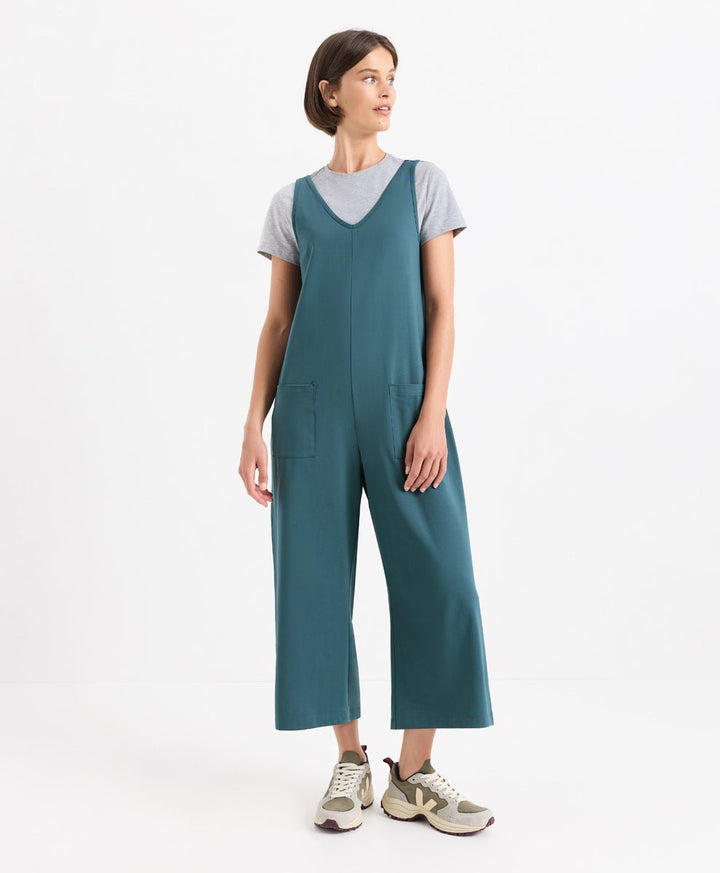 Organic Cool Stretch Cropped Jumpsuit - Echo Market