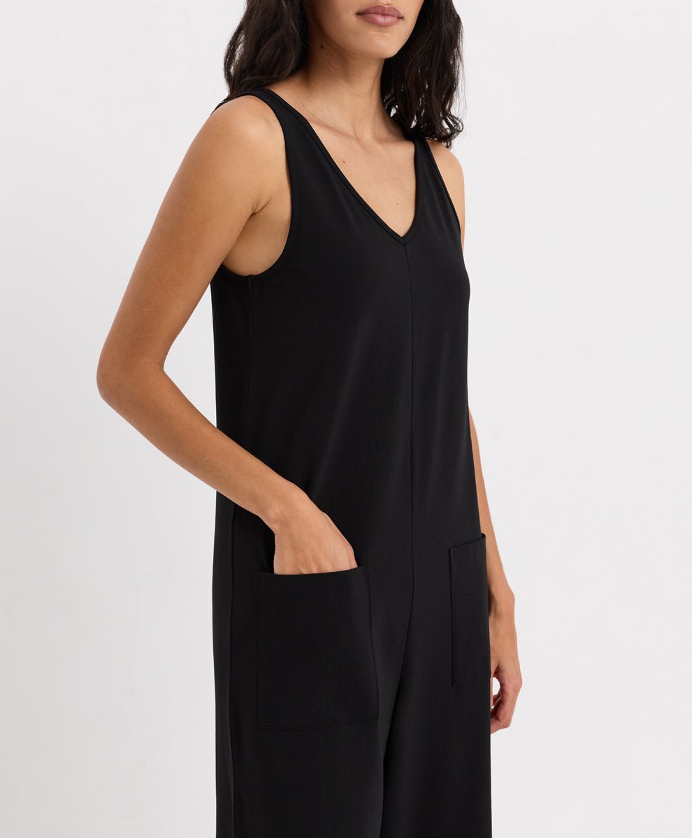 Organic Cool Stretch Cropped Jumpsuit - Echo Market