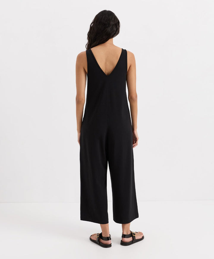 Organic Cool Stretch Cropped Jumpsuit - Echo Market