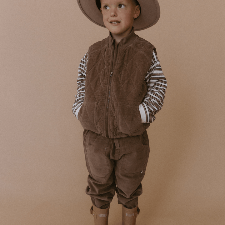 Organic Corduroy Pant | Dark Brown - Echo Market