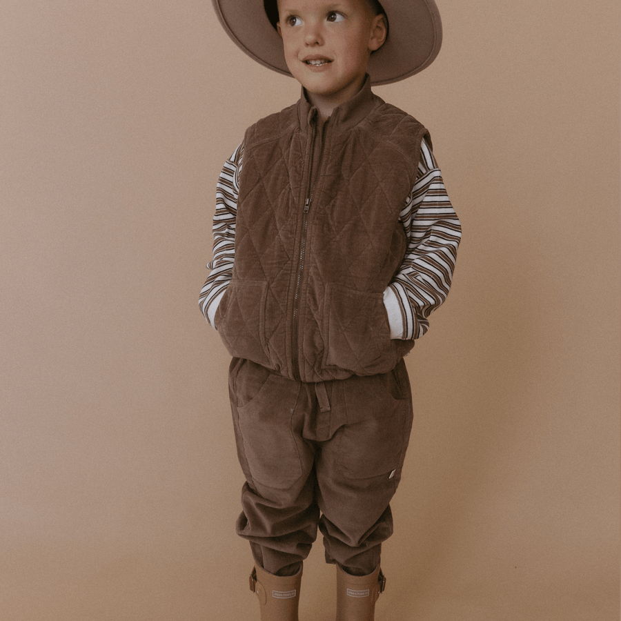 Organic Corduroy Pant | Dark Brown - Echo Market