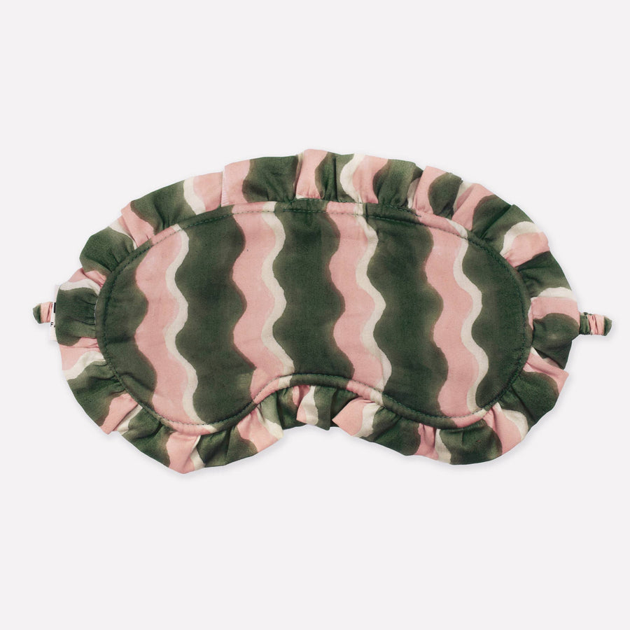 Organic Cotton Frill Eye Mask | Whirly | Fern - Echo Market