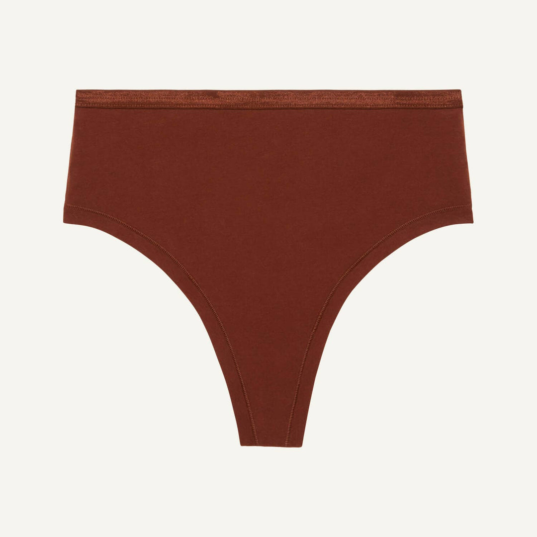 Organic Cotton High - Rise Thong - Echo Market
