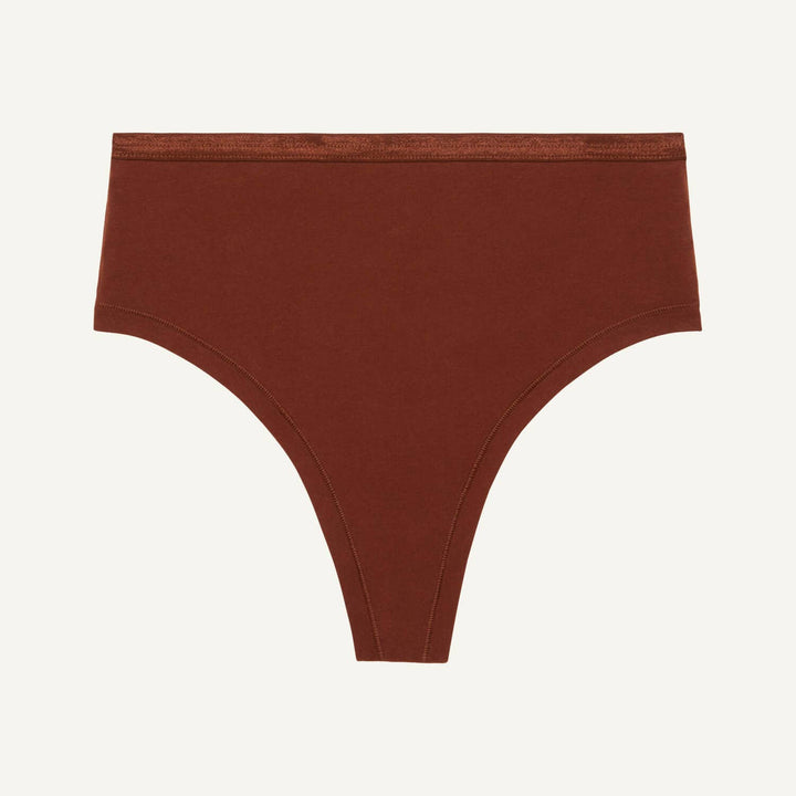 Organic Cotton High - Rise Thong - Echo Market
