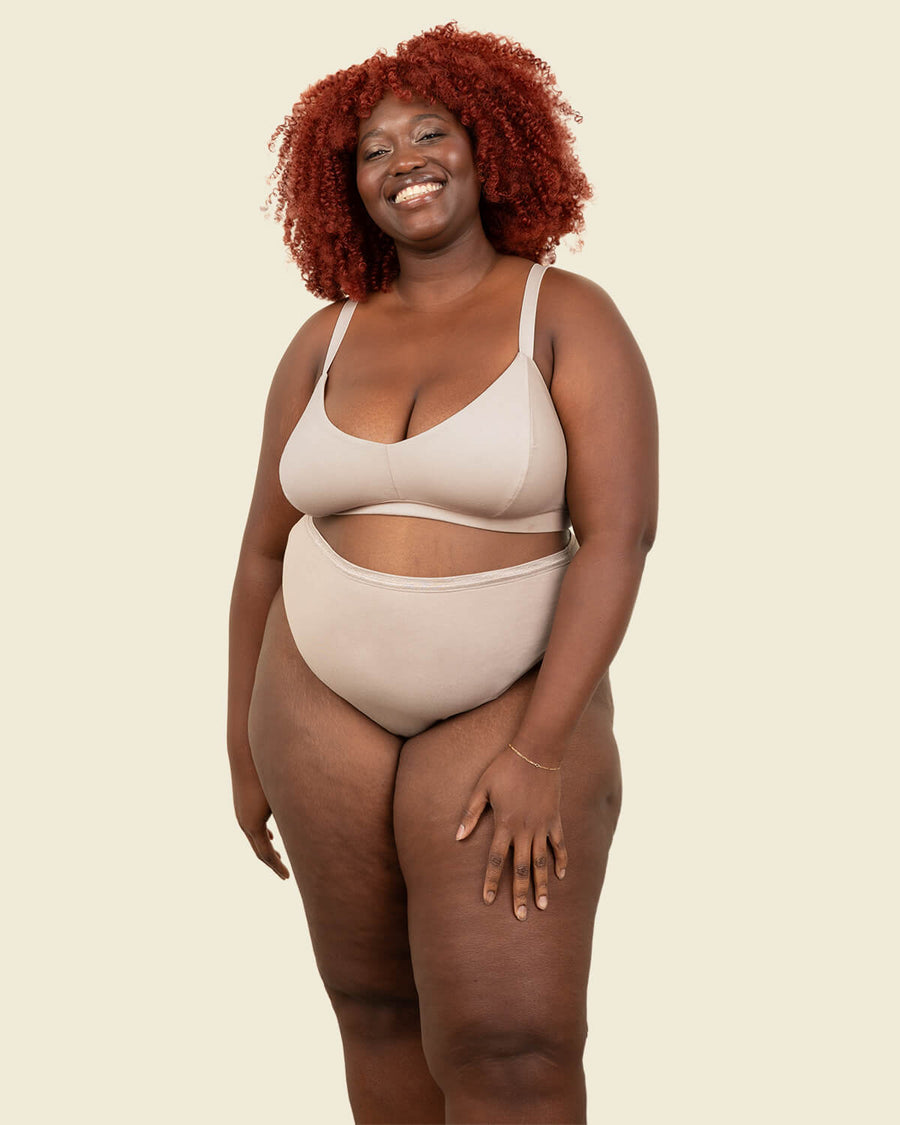 Organic Cotton High - Rise Thong - Echo Market