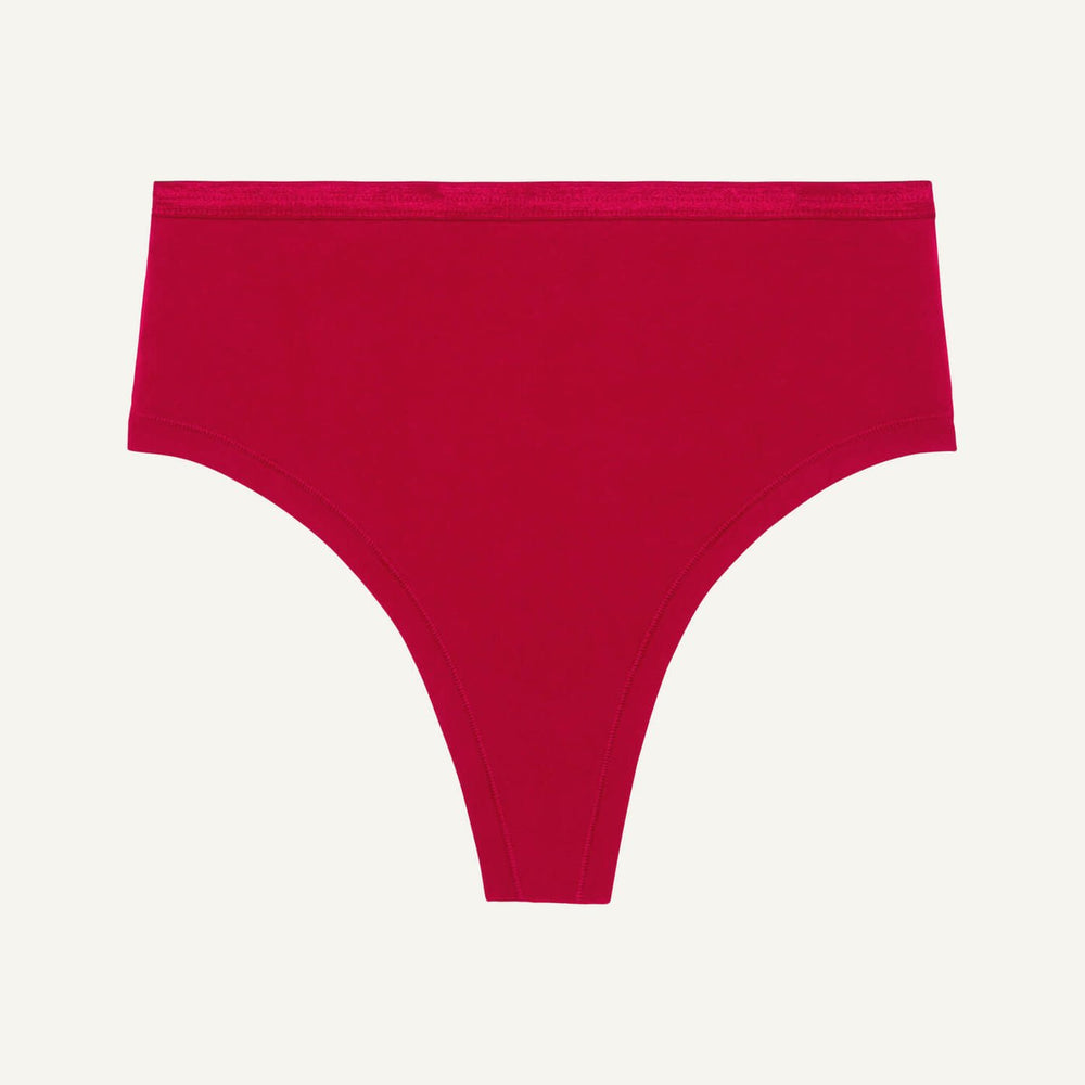 Organic Cotton High - Rise Thong - Echo Market